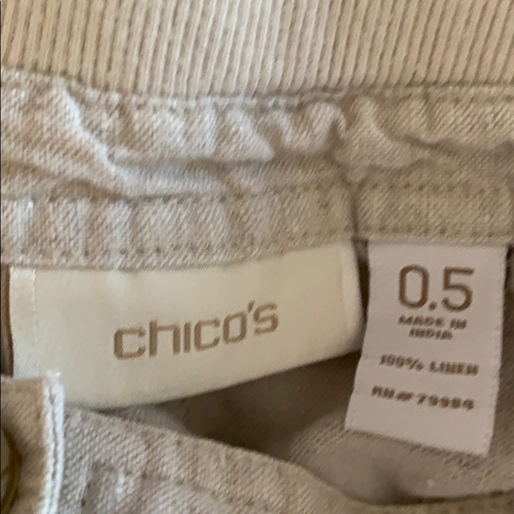 Linen cropped cargo pants. Classic and cool - Picture 3 of 3